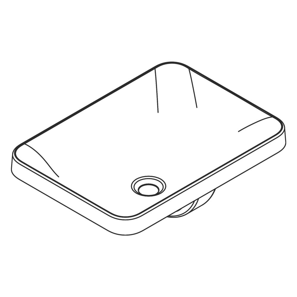 hansgrohe Xuniva Q Einbauwaschtisch 550x400mm ohne Hahnloch mit Überlauf, Weiß... HANSGROHE-60158450 4059625475409 (Abb. 3)