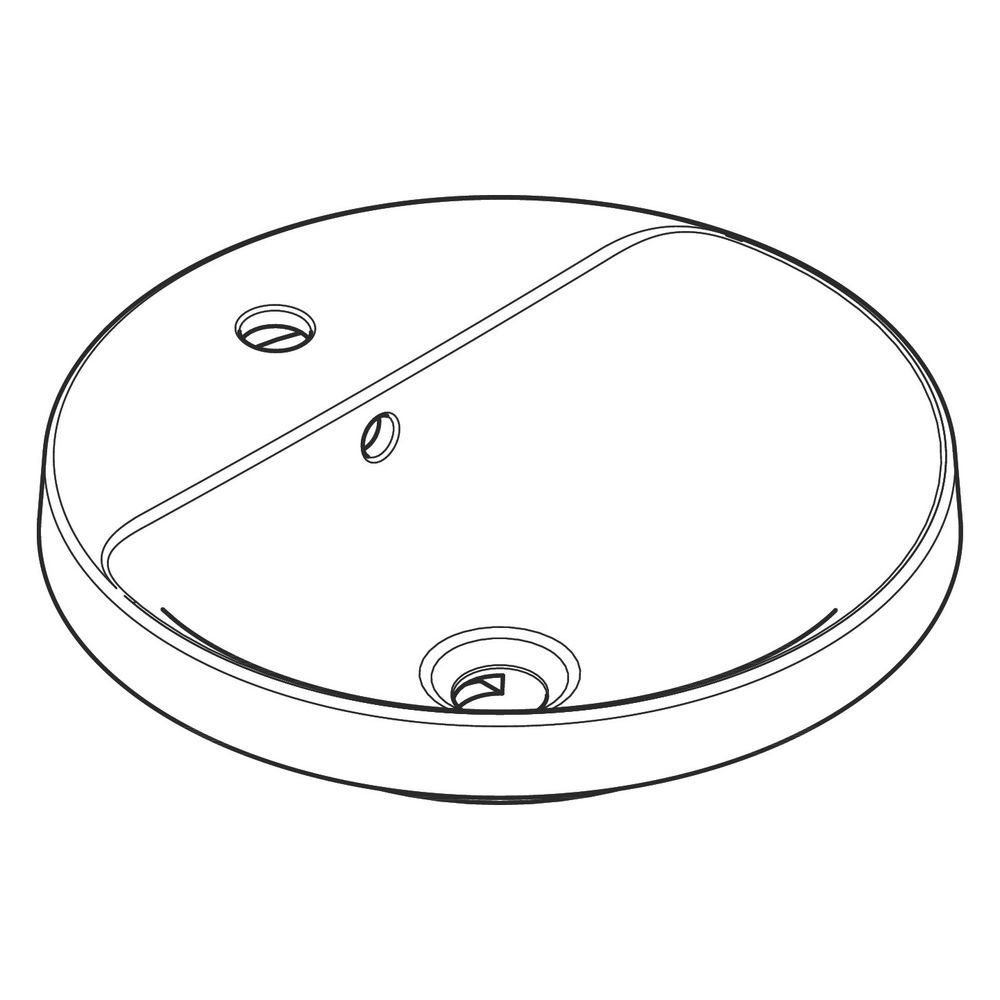 hansgrohe Xuniva S Einbauwaschtisch 450x450mm mit Hahnloch und Überlauf, Weiß... HANSGROHE-60159450 4059625475447 (Abb. 4)