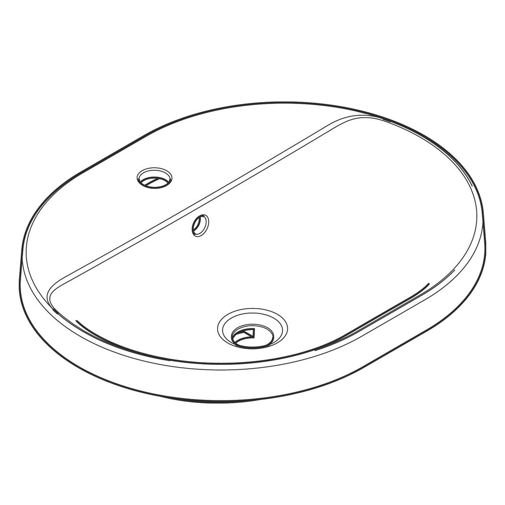 hansgrohe Xuniva U Einbauwaschtisch 550x400mm mit Hahnloch und Überlauf, Weiß... HANSGROHE-60161450 4059625475522 (Abb. 4)