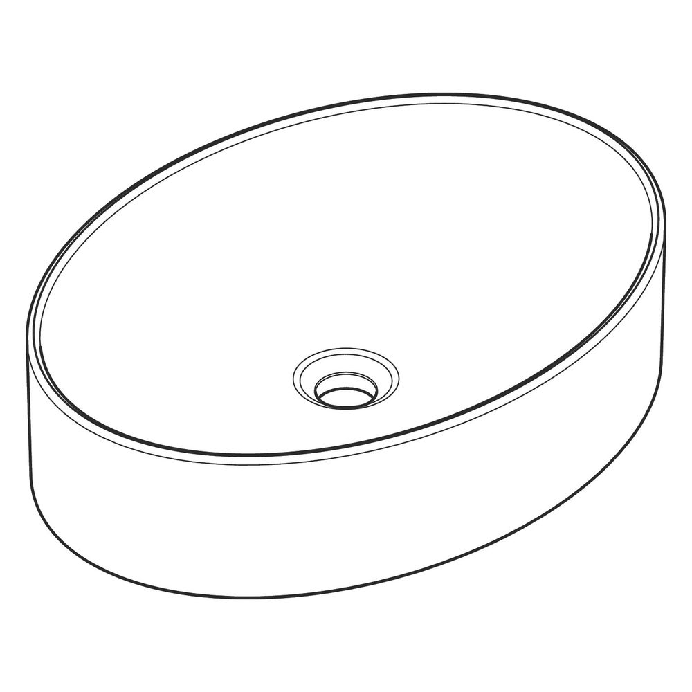 hansgrohe Xuniva D Aufsatzwaschtisch 550x400mm ohne Hahnloch und Überlauf, Weiß... HANSGROHE-60165450 4059625475645 (Abb. 5)