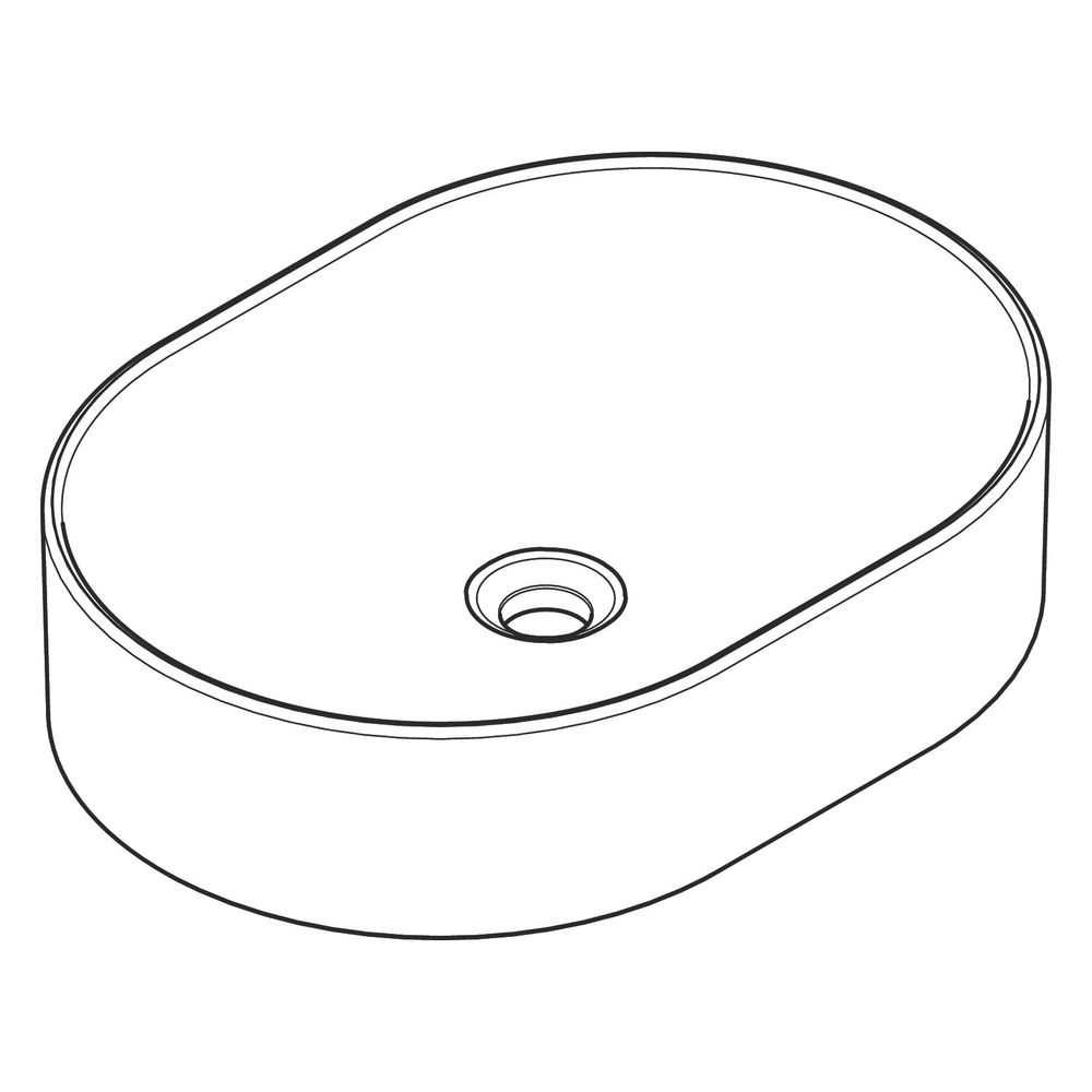 hansgrohe Xuniva U Aufsatzwaschtisch 550x400mm ohne Hahnloch und Überlauf, SmartCle... HANSGROHE-61073450 4059625475676 (Abb. 3)