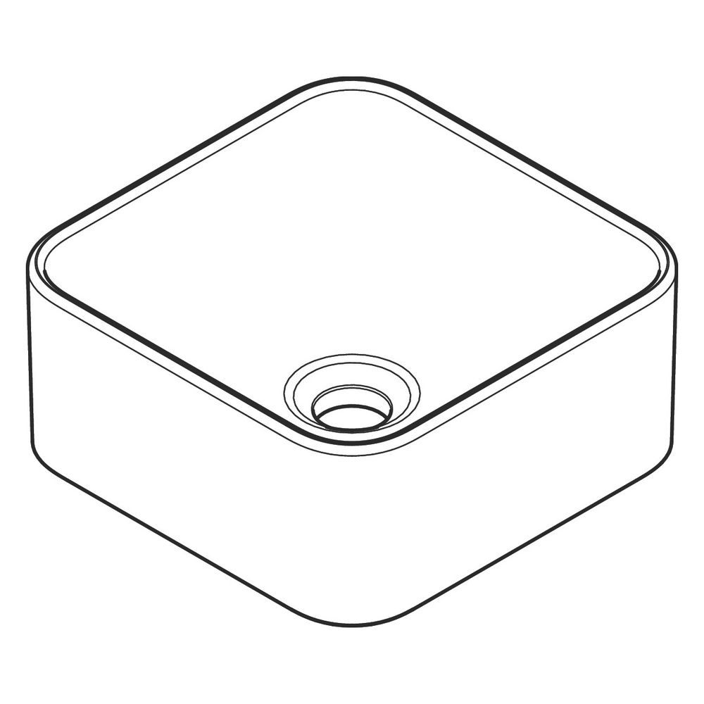 hansgrohe Xuniva Q Aufsatzwaschtisch 300x300mm ohne Hahnloch und Überlauf, Weiß... HANSGROHE-60167450 4059625475683 (Abb. 4)