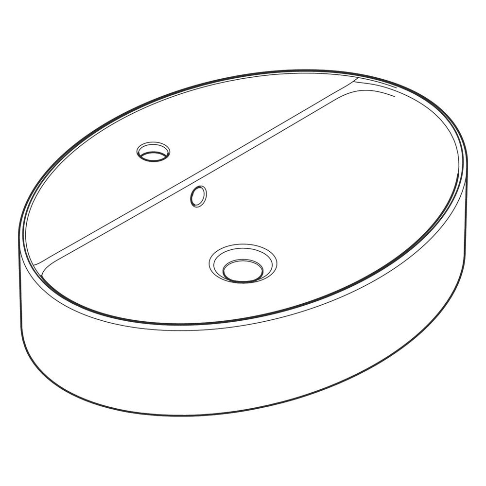 hansgrohe Xuniva D Aufsatzwaschtisch 600x450mm mit Hahnloch und Überlauf, SmartClea... HANSGROHE-61078450 4059625475775 (Abb. 3)