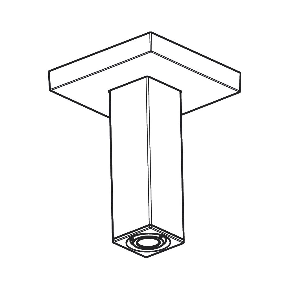 Hansgrohe Deckenanschluss E, 100mm, Unterputzmontage, Brushed Black Chrome... HANSGROHE-24338340 4059625533239 (Abb. 3)