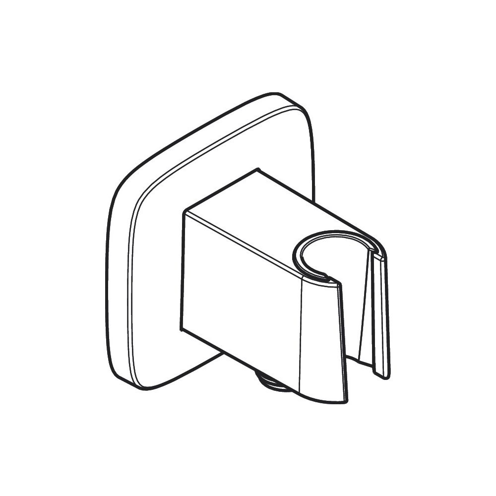 Hansgrohe FixFit Q Wandanschluss, Brausehalter, Chrom... HANSGROHE-26887000 4059625433393 (Abb. 4)