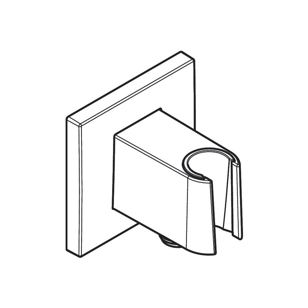 Hansgrohe FixFit E Wandanschluss, Brausehalter, Chrom... HANSGROHE-26889000 4059625433096 (Abb. 4)