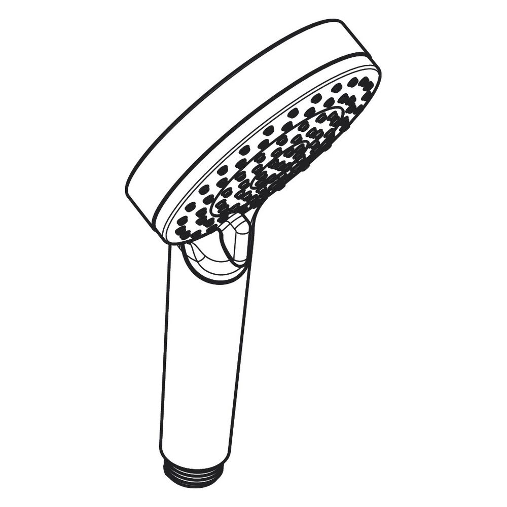Hansgrohe Crometta Handbrause 100mm, 5,7l/min, Vario EcoSmartPlus, Weiß/Chrom... HANSGROHE-26336400 4011097792064 (Abb. 4)