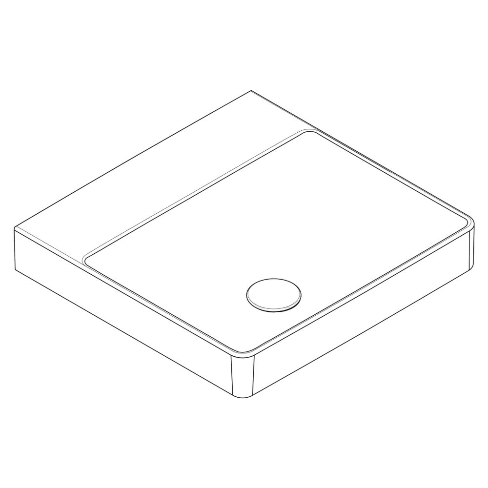 hansgrohe Xelu Q Aufsatz-Handwaschbecken geschliffen 500x480mm ohne Hahnloch und Üb... HANSGROHE-61015450 4059625413883 (Abb. 3)