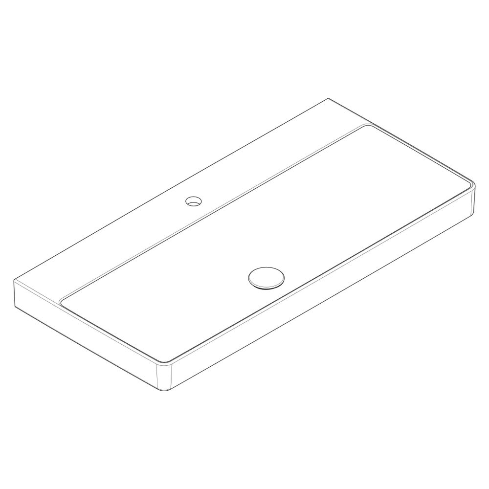 hansgrohe Xelu Q Waschtisch 1000x480mm mit Hahnloch ohne Überlauf, SmartClean, Weiß... HANSGROHE-61036450 4059625414095 (Abb. 4)
