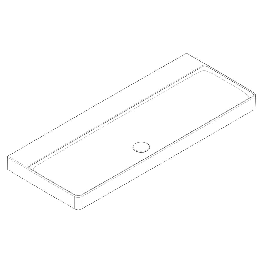 hansgrohe Xelu Q Waschtisch 1200x480mm ohne Hahnloch und Überlauf, SmartClean, Weiß... HANSGROHE-61043450 4059625414163 (Abb. 3)