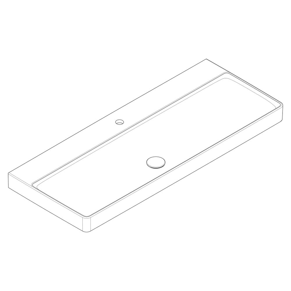 hansgrohe Xelu Q Aufsatzwaschtisch geschliffen 1200x480mm mit Hahnloch ohne Überlau... HANSGROHE-61109450 4059625421406 (Abb. 3)