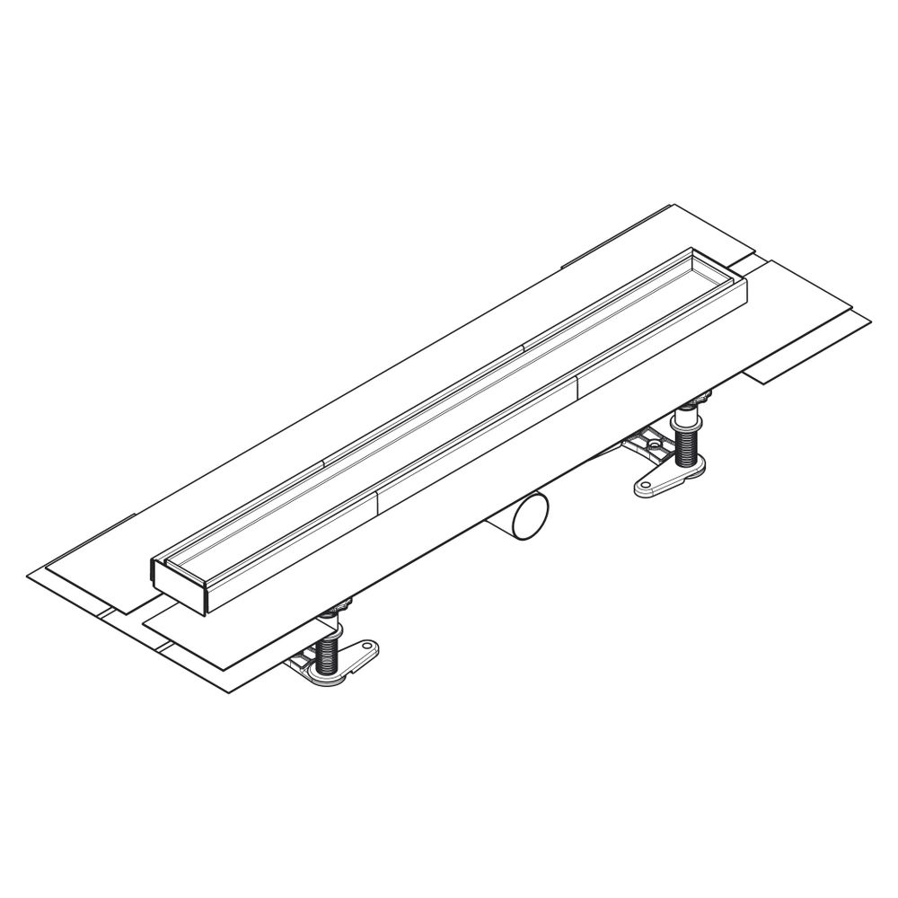Hansgrohe RainDrain Compact Komplettset Duschrinne 600mm, befliesbar für flache Ins... HANSGROHE-56163000 4059625430026 (Abb. 4)