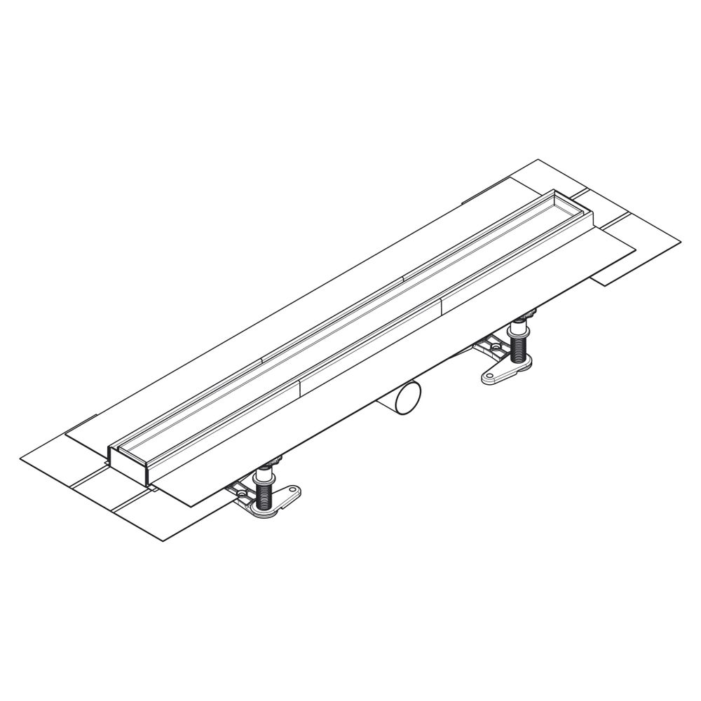 Hansgrohe RainDrain Compact Komplettset Duschrinne 700mm, befliesbar für flache Ins... HANSGROHE-56165000 4059625430002 (Abb. 4)