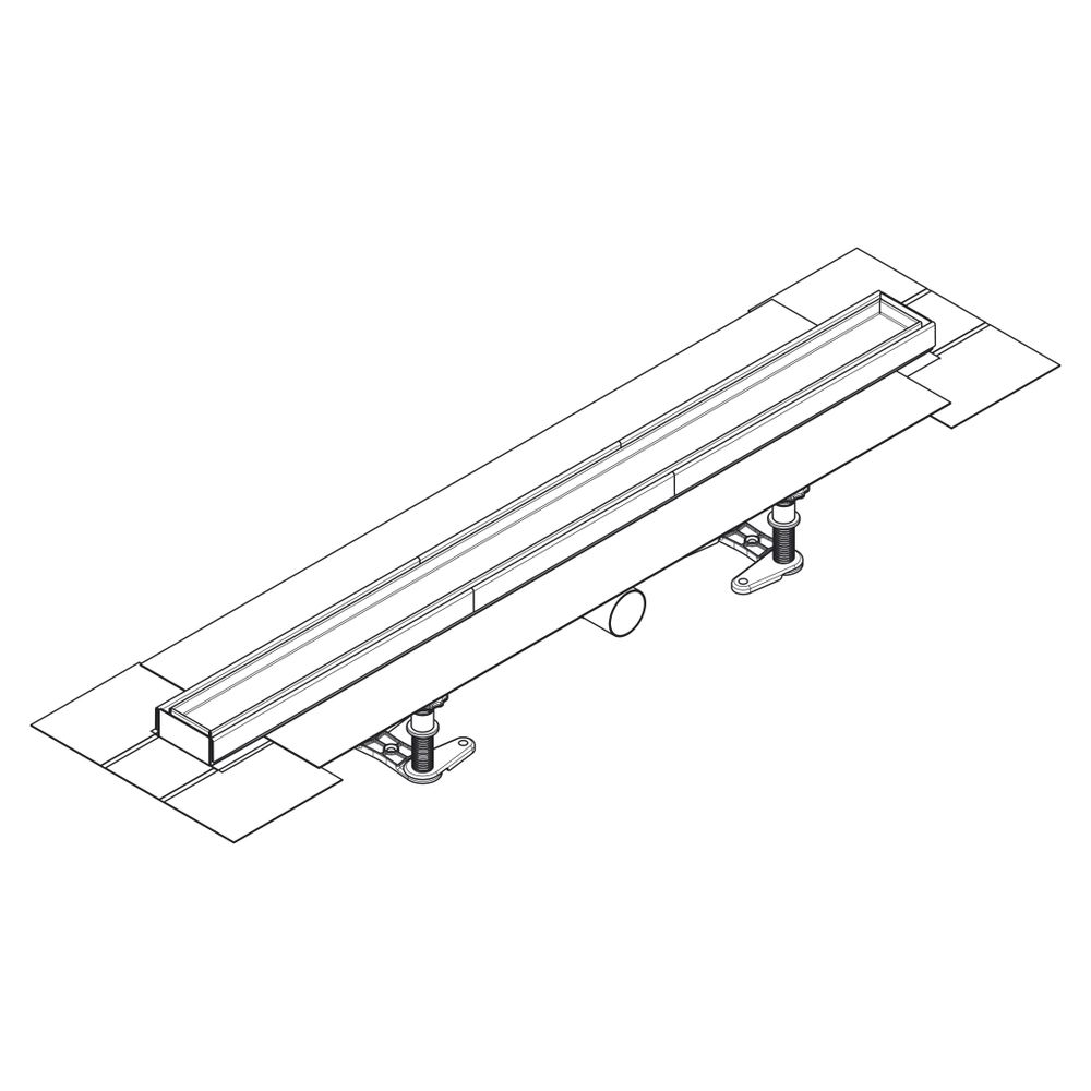 Hansgrohe RainDrain Compact Komplettset Duschrinne 800mm, befliesbar für flache Ins... HANSGROHE-56167000 4059625429983 (Abb. 4)