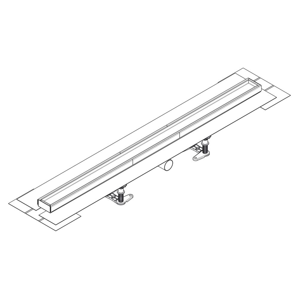 Hansgrohe RainDrain Compact Komplettset Duschrinne 1000mm, befliesbar für flache In... HANSGROHE-56171000 4059625429945 (Abb. 4)