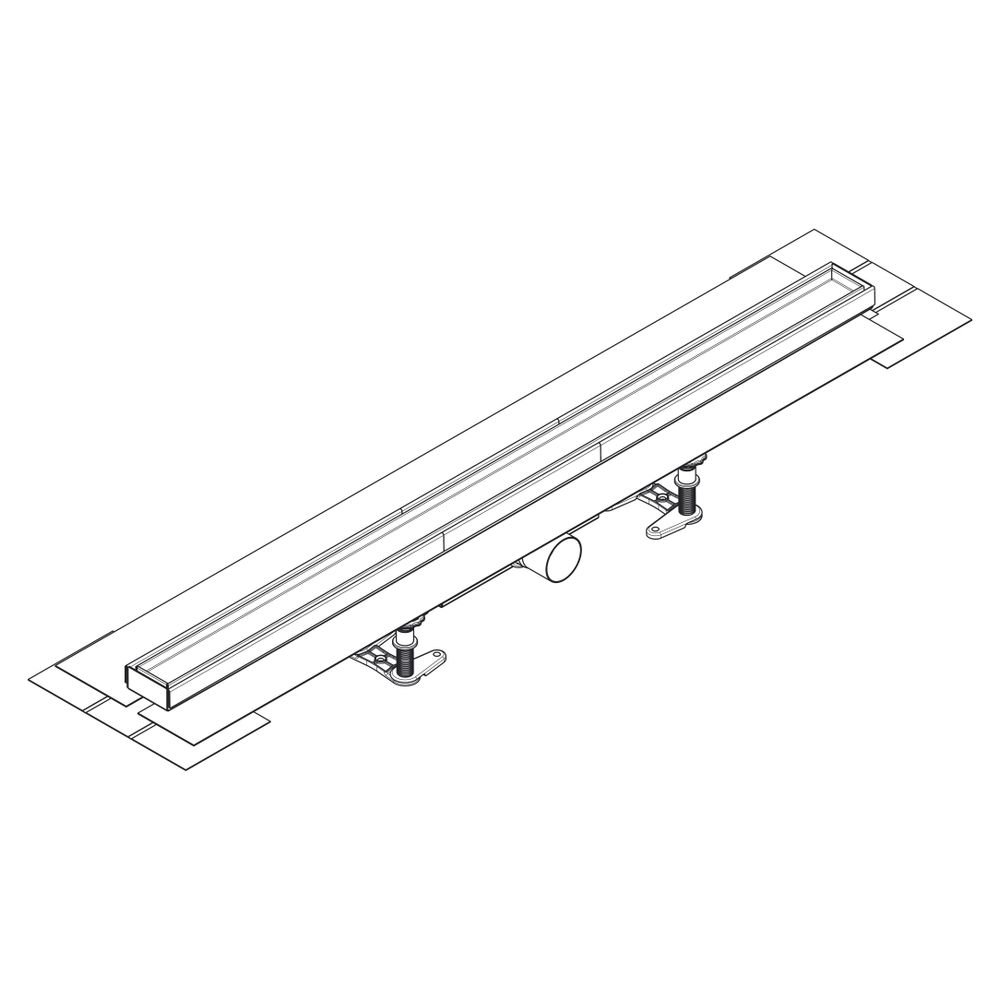 Hansgrohe RainDrain Compact Komplettset Duschrinne 1000mm, befliesbar für Standardi... HANSGROHE-56183000 4059625429822 (Abb. 4)