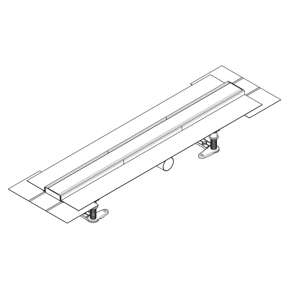 Hansgrohe RainDrain Compact Komplettset Duschrinne 700mm, für flache Installation, ... HANSGROHE-56164800 4059625430019 (Abb. 4)
