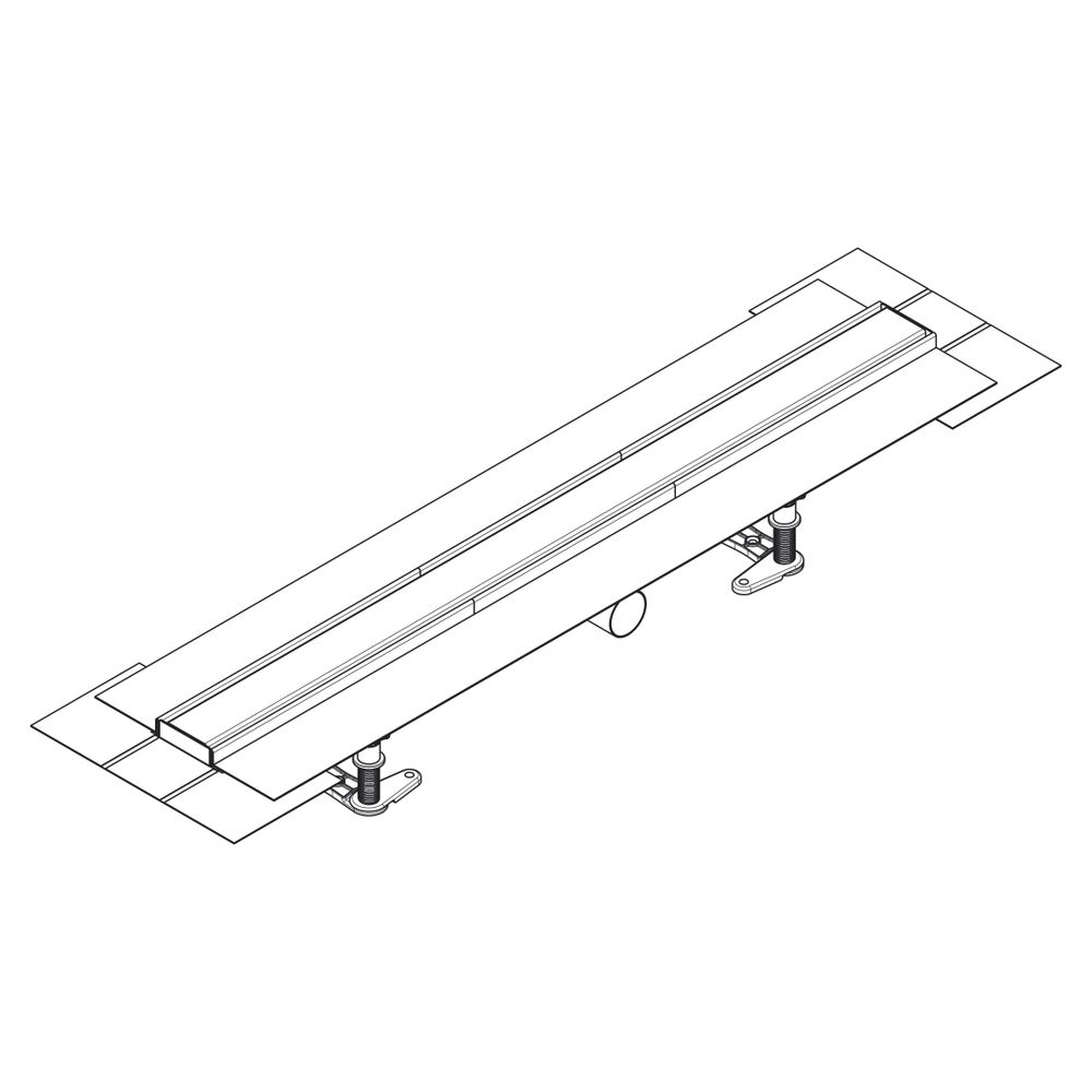Hansgrohe RainDrain Compact Komplettset Duschrinne 800mm, für flache Installation, ... HANSGROHE-56166800 4059625429990 (Abb. 4)