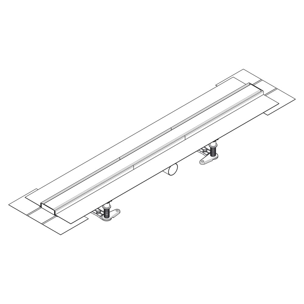 Hansgrohe RainDrain Compact Komplettset Duschrinne 900mm, für flache Installation, ... HANSGROHE-56168800 4059625429976 (Abb. 4)