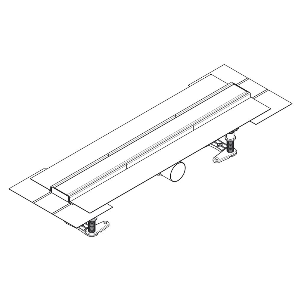 Hansgrohe RainDrain Compact Komplettset Duschrinne 600mm, für Standardinstallation,... HANSGROHE-56174800 4059625429914 (Abb. 4)