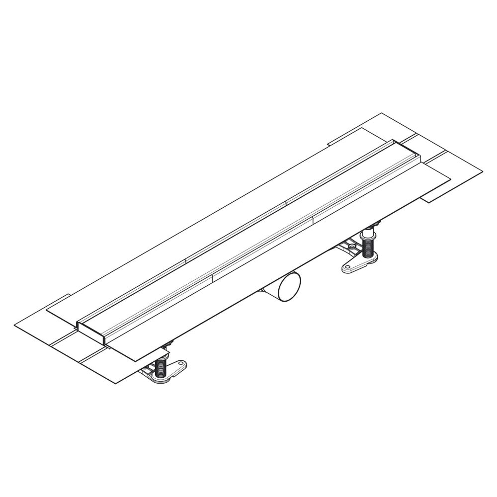 Hansgrohe RainDrain Compact Komplettset Duschrinne 700mm, für Standardinstallation,... HANSGROHE-56176800 4059625429891 (Abb. 4)