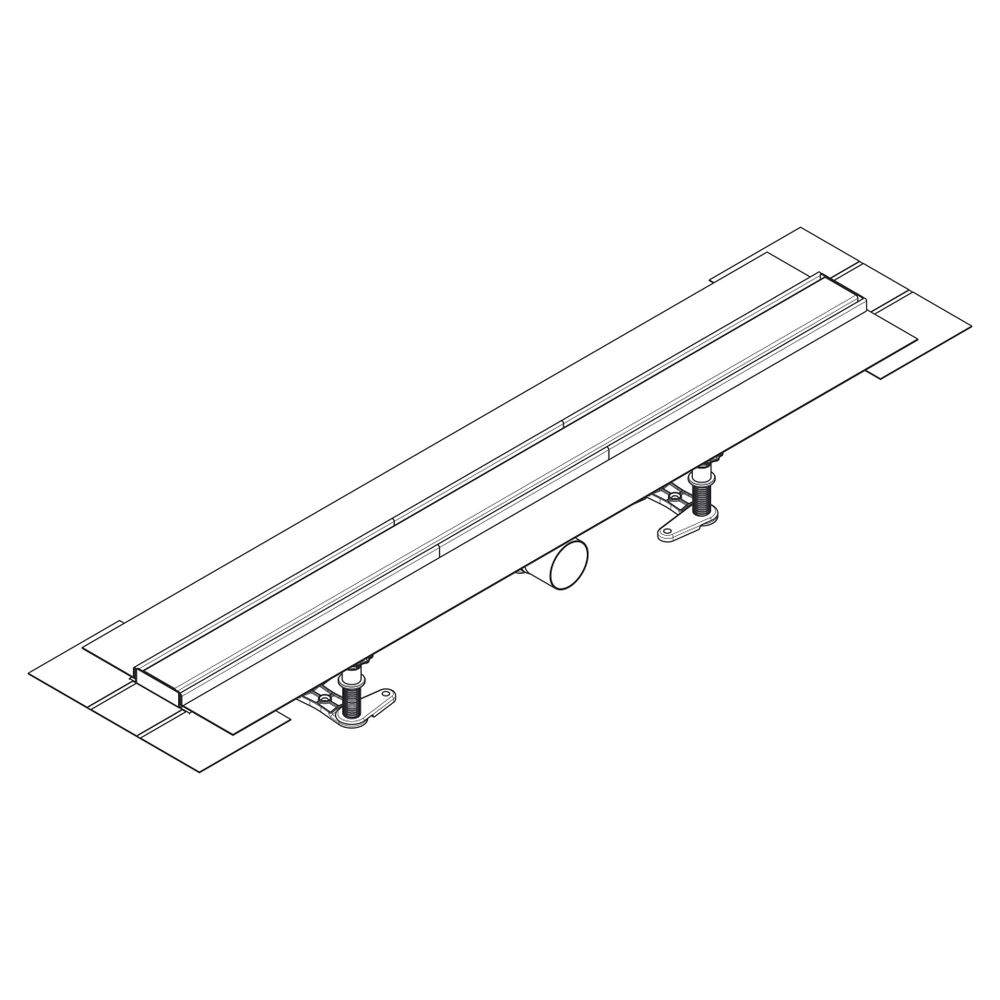 Hansgrohe RainDrain Compact Komplettset Duschrinne 900mm, für Standardinstallation,... HANSGROHE-56180800 4059625429853 (Abb. 4)