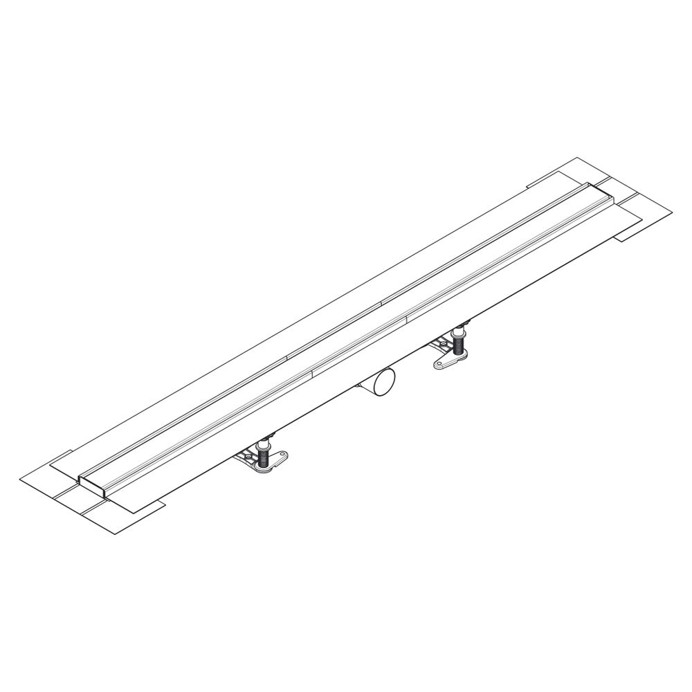 Hansgrohe RainDrain Compact Komplettset Duschrinne 1200mm, für Standardinstallation... HANSGROHE-56184800 4059625429815 (Abb. 4)