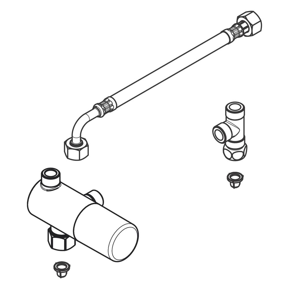 Hansgrohe Ecostat Untertischthermostat Aufputz DN 15, Chrom... HANSGROHE-15346000 4011097727219 (Abb. 4)