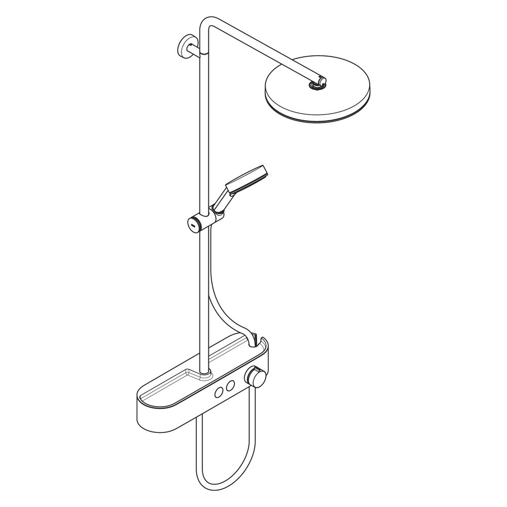 hansgrohe Pulsify S Showerpipe 260mm 1jet 10,9l/min Chrom mit ShowerTablet Select 4... HANSGROHE-24220000 4059625358375 (Abb. 5)