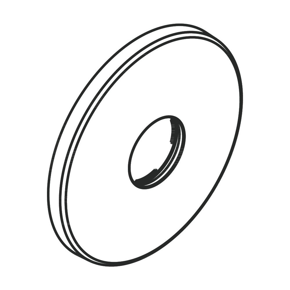 hansgrohe Rosette für Brausenmischer Unterputz iBox universal 150mm, Chrom... HANSGROHE-98792000 4011097560649 (Abb. 2)