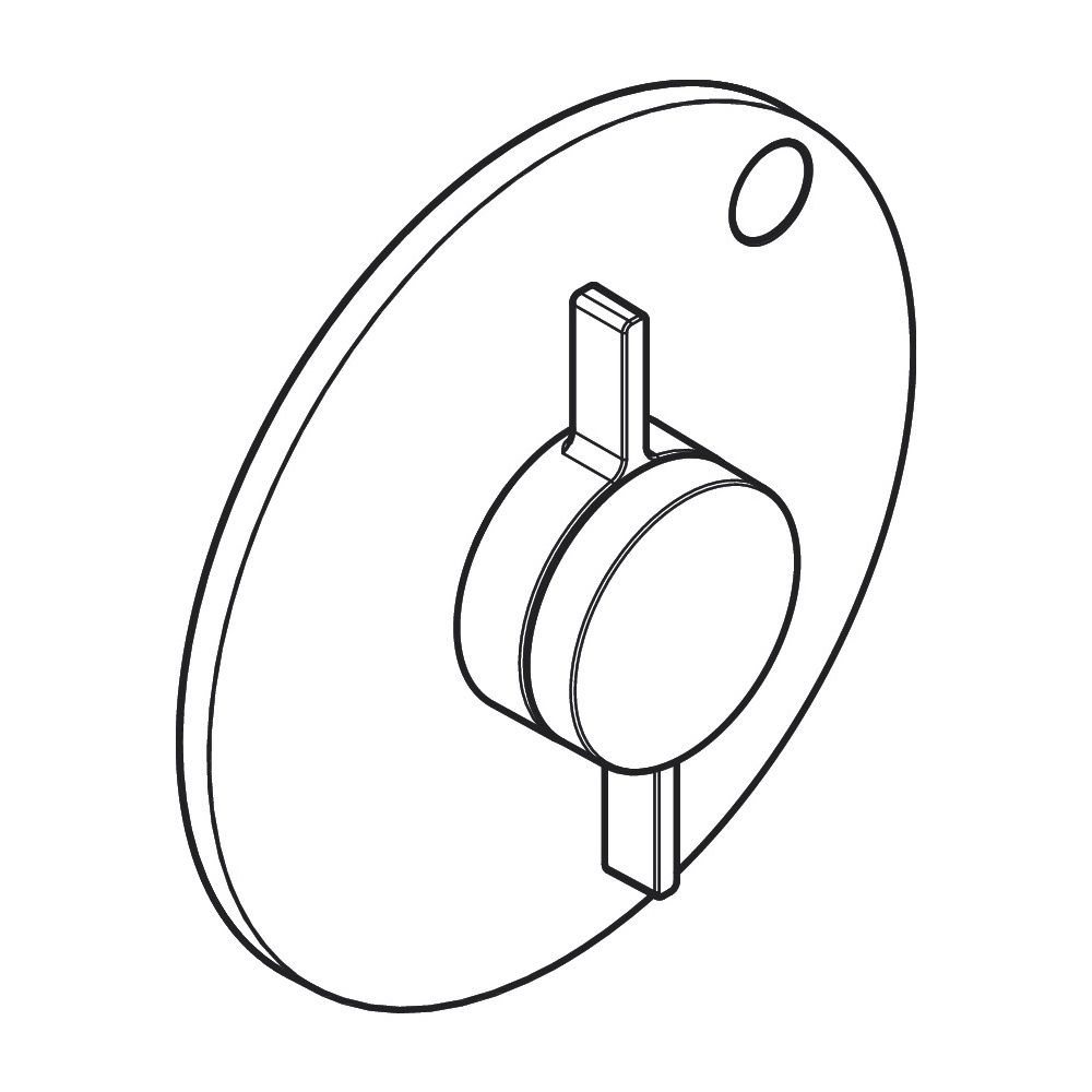 hansgrohe DuoTurn S Mischer Unterputz für 1 Verbraucher, Chrom mit Thermostat... HANSGROHE-75618000 4059625471227 (Abb. 4)