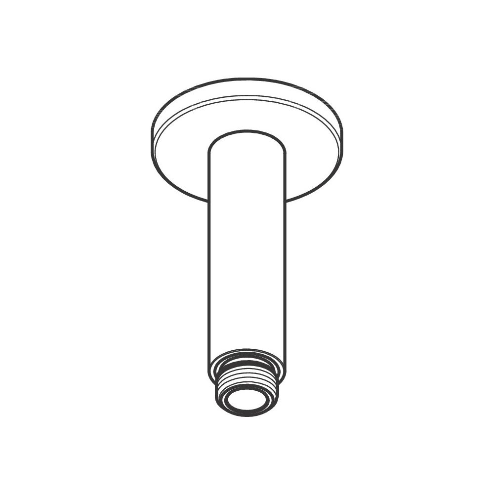 Hansgrohe Vernis Blend Deckenanschluss 100mm DN 15, Chrom... HANSGROHE-27804000 4059625316320 (Abb. 4)