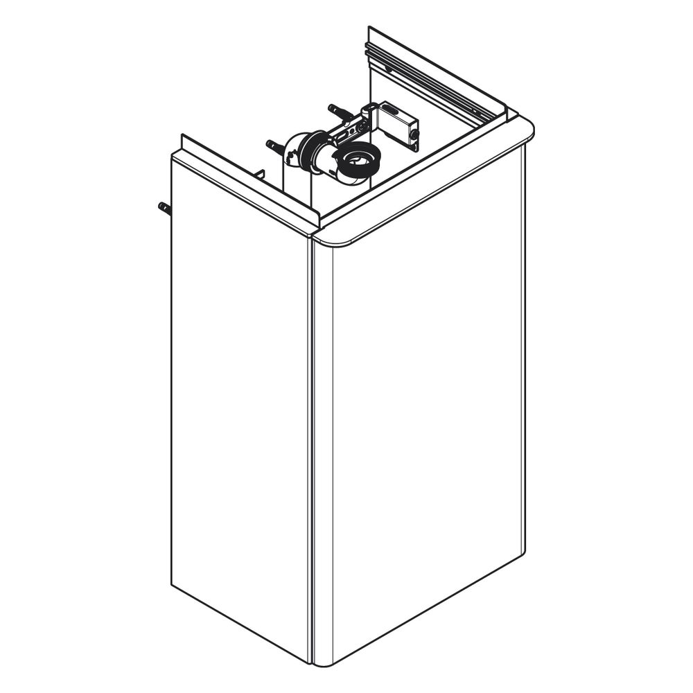 hansgrohe Xelu Q Waschtischunterschrank Weiß Hochglanz 340x245mm, Griff Chrom für H... HANSGROHE-54015000 4059625455012 (Abb. 4)