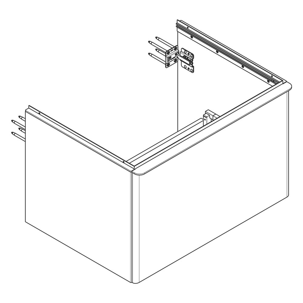 Hansgrohe Xelu Q Waschtischunterschrank Weiß Hochglanz 780x550mm, 1 SK für Konsole,... HANSGROHE-54054700 4059625455913 (Abb. 5)