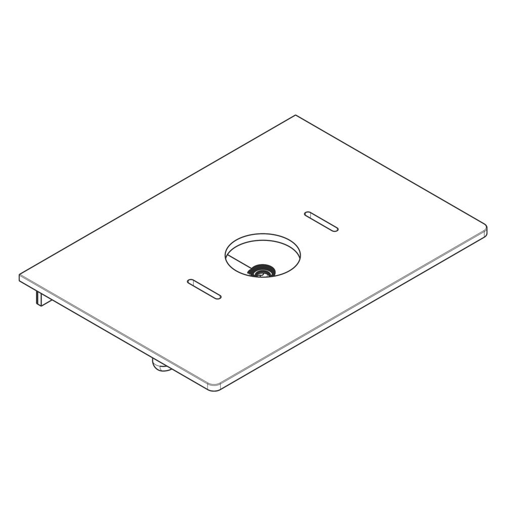 Hansgrohe Xelu Q Konsole 780x550mm, Ausschnitt mittig für Aufsatzwaschtisch ohne Ha... HANSGROHE-54113630 4059625457511 (Abb. 3)