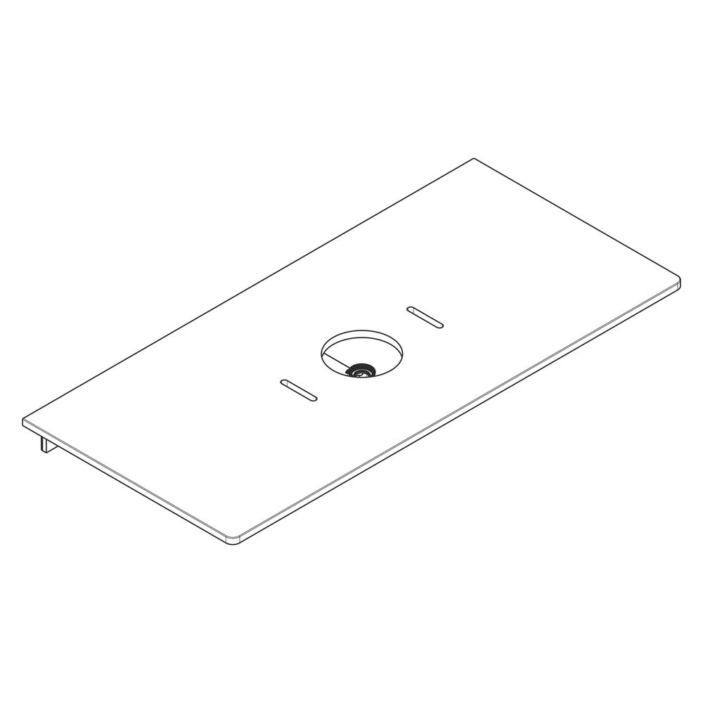 Hansgrohe Xelu Q Konsole 1180x550mm, Ausschnitt mittig für Aufsatzwaschtisch ohne H... HANSGROHE-54115230 4059625457832 (Abb. 3)