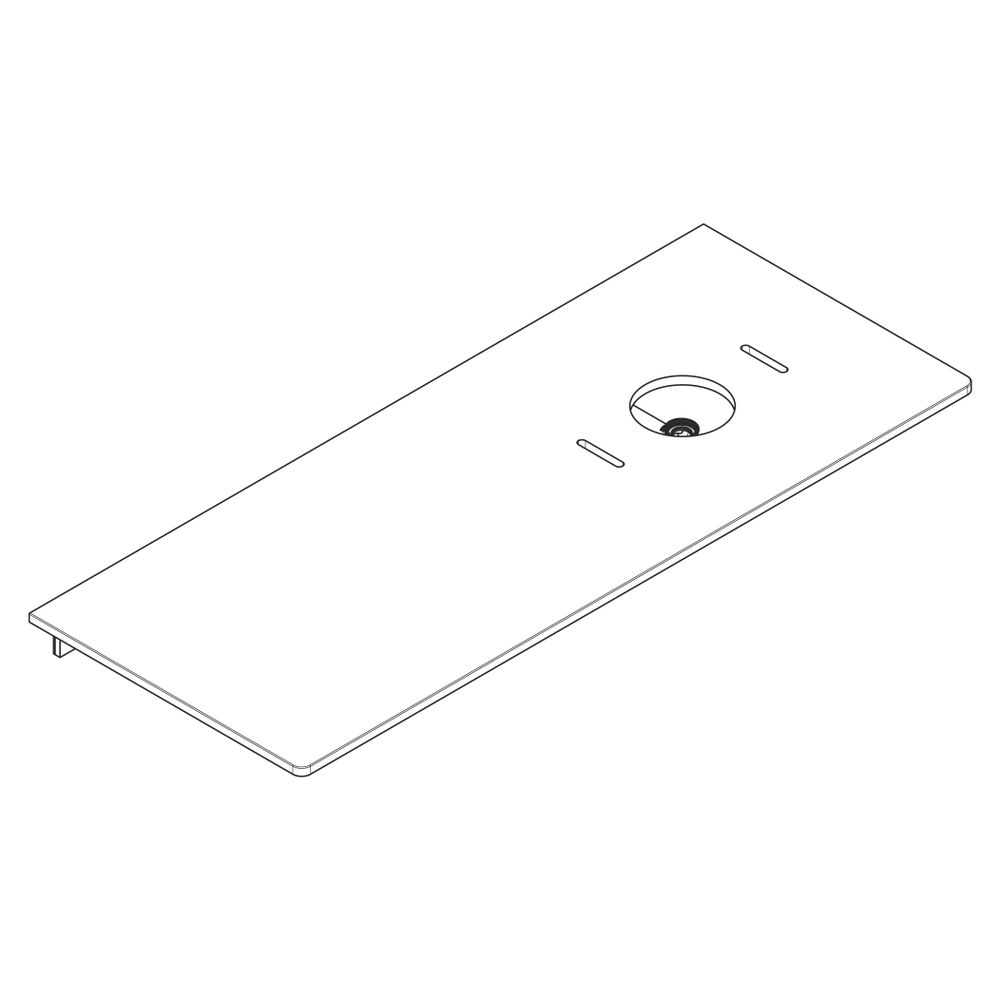 Hansgrohe Xelu Q Konsole 1360x550mm, Ausschnitt rechts für Aufsatzwaschtisch ohne H... HANSGROHE-54117910 4059625457740 (Abb. 4)