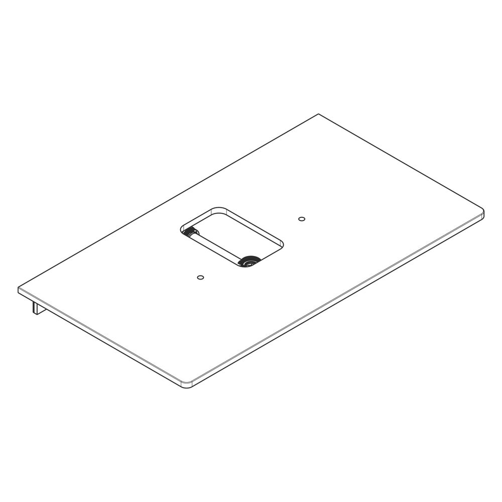 Hansgrohe Xelu Q Konsole 980x550mm, Ausschnitt mittig für Aufsatzwaschtisch, Hahnlo... HANSGROHE-54121050 4059625458013 (Abb. 3)