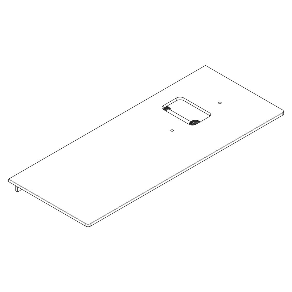 Hansgrohe Xelu Q Konsole 1360x550mm, Ausschnitt rechts für Aufsatzwaschtisch, Hahnl... HANSGROHE-54124910 4059625457863 (Abb. 4)