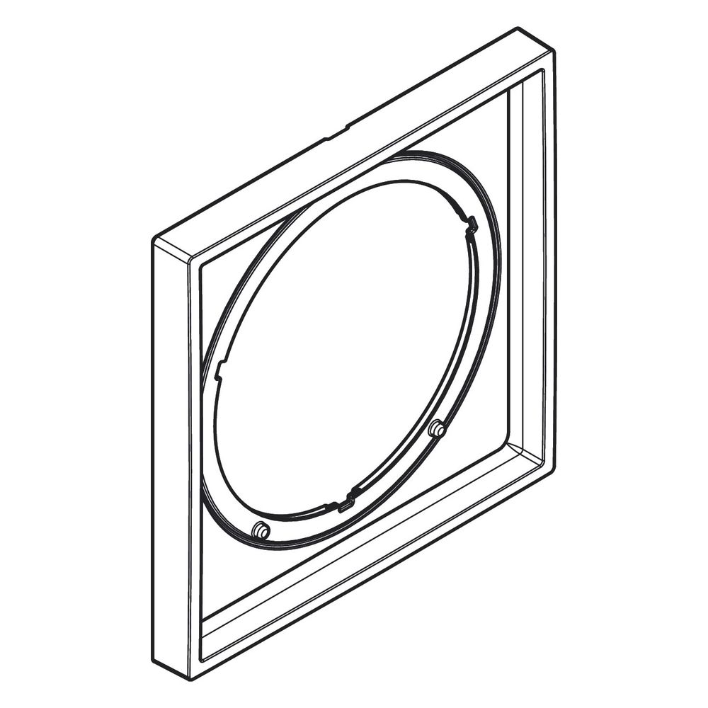 Hansgrohe Shower Select Comfort E Verlängerungsrosette eckig 5mm, Mattschwarz... HANSGROHE-13612670 4059625464601 (Abb. 3)
