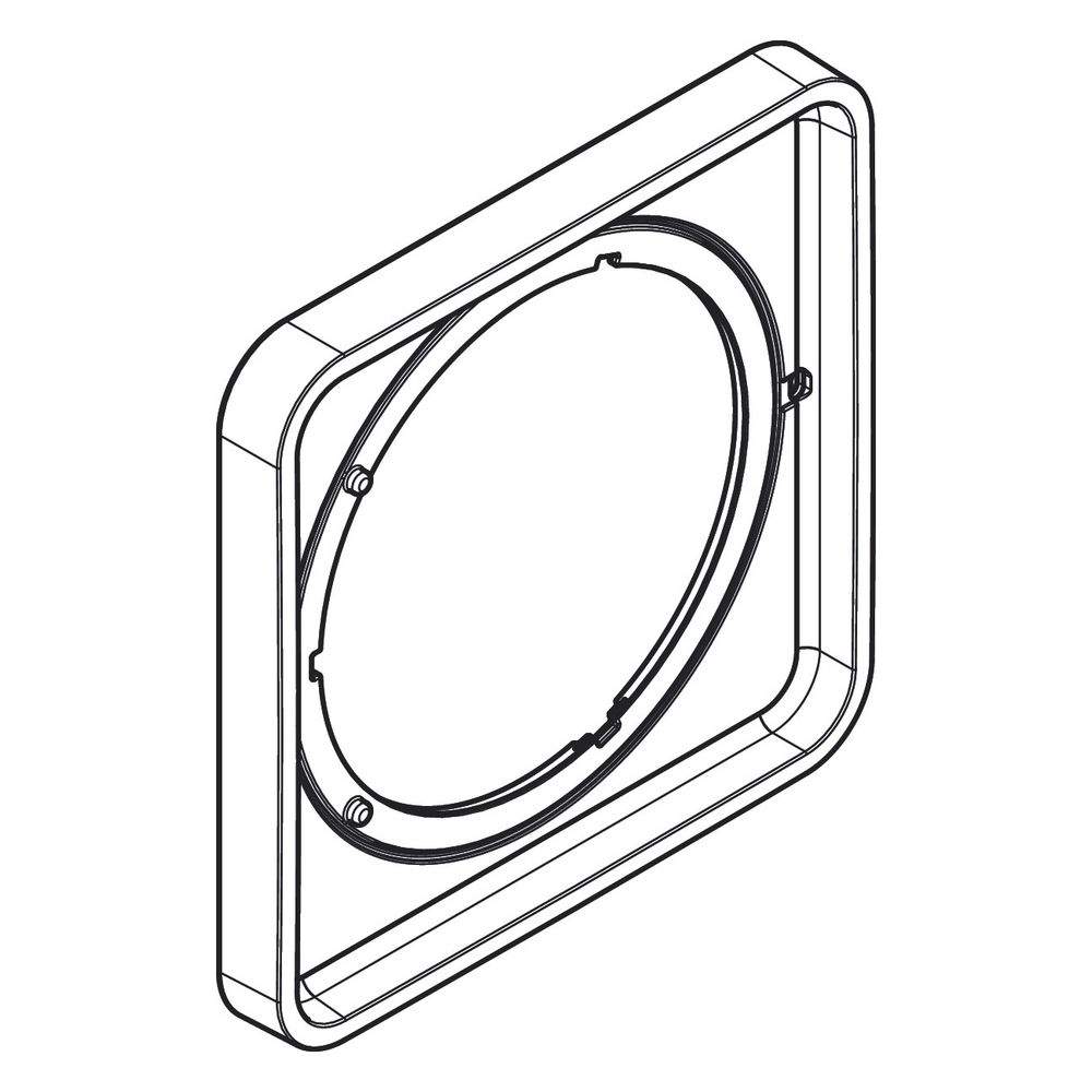Hansgrohe AXOR ShowerSelect ID Verlängerungsrosette softsquare 5mm, 170x170mm, Brus... HANSGROHE-13640140 4059625560631 (Abb. 3)