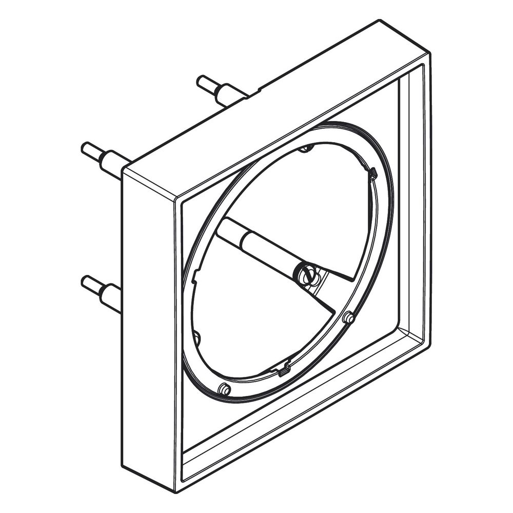 Hansgrohe AXOR ShowerSelect ID Verlängerungsrosette eckig 22mm, 170x170mm, Brushed ... HANSGROHE-13645950 4059625571842 (Abb. 3)