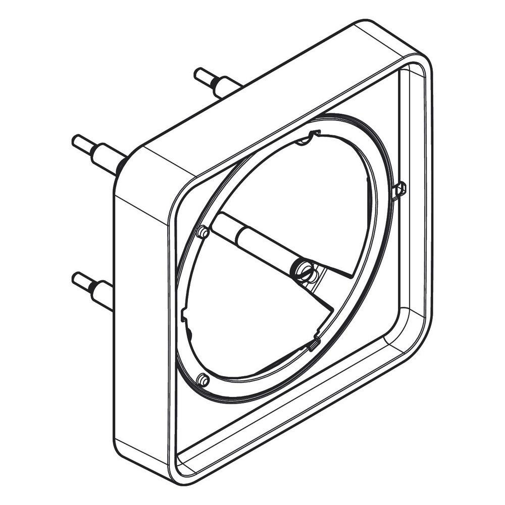 Hansgrohe AXOR ShowerSelect ID Verlängerungsrosette softsquare 22mm, 170x170mm, Pol... HANSGROHE-13643990 4059625560440 (Abb. 3)