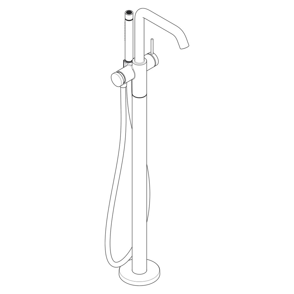 hansgrohe Tecturis S Einhebel-Wannenmischer bodenstehend 21l/min, Mattweiß... HANSGROHE-73440700 4059625470503 (Abb. 4)