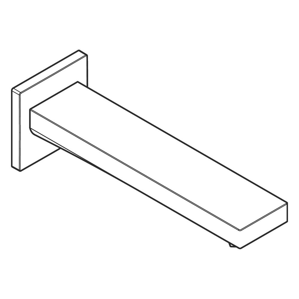 Hansgrohe Tecturis E Wanneneinlauf, 210mm, 22l/min, WaterfallStream, Brushed Black ... HANSGROHE-73410340 4059625811252 (Abb. 4)
