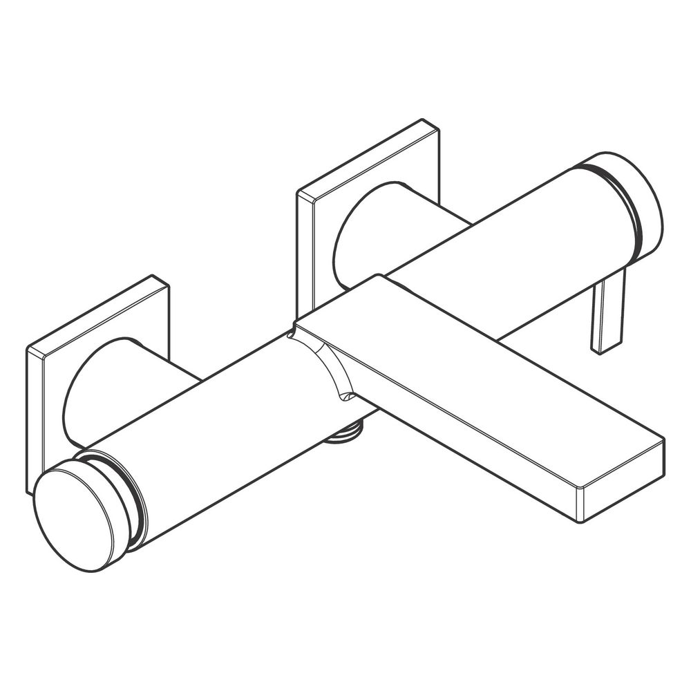 Hansgrohe Tecturis E Einhebel-Wannenmischer Aufputz, 22l/min, Brushed Black Chrome... HANSGROHE-73420340 4059625811269 (Abb. 4)