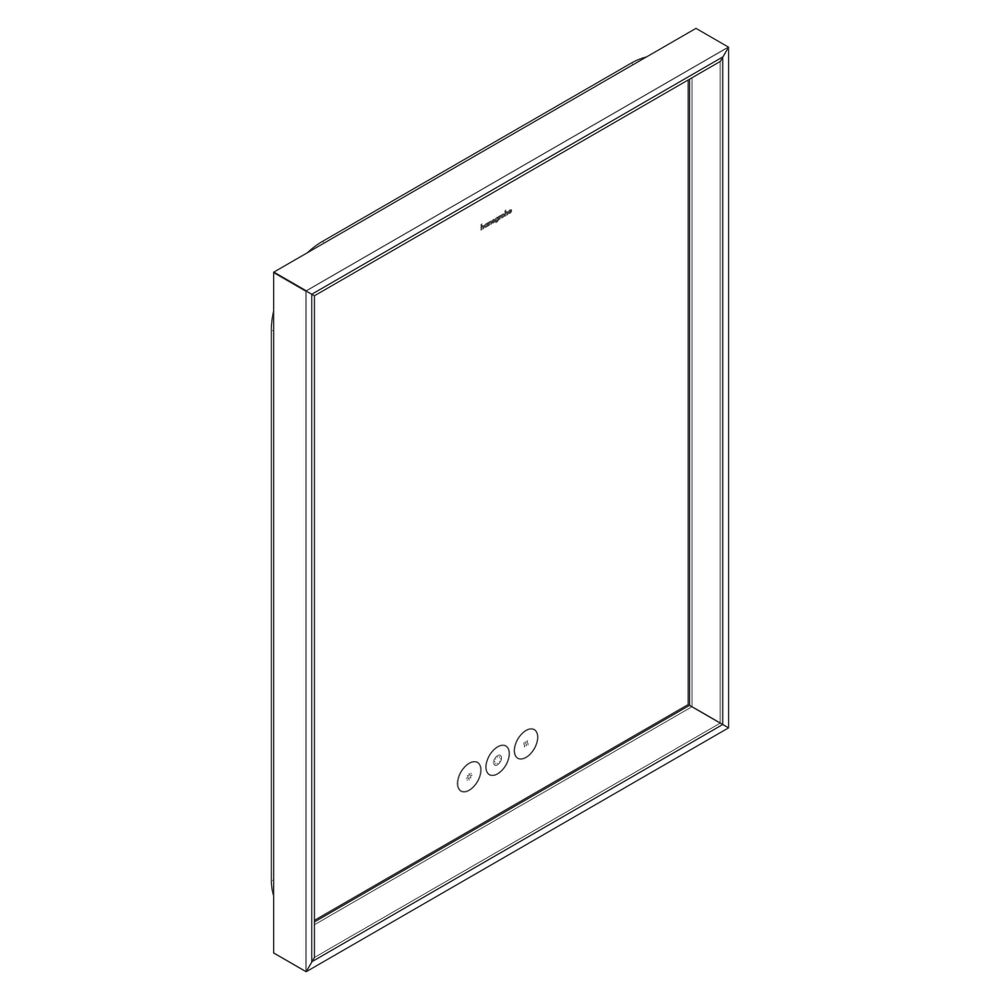 hansgrohe Xarita E Spiegel mit LED-Beleuchtung 500x700x50mm kapazitiver Berührungss... HANSGROHE-54989700 4059625463796 (Abb. 3)