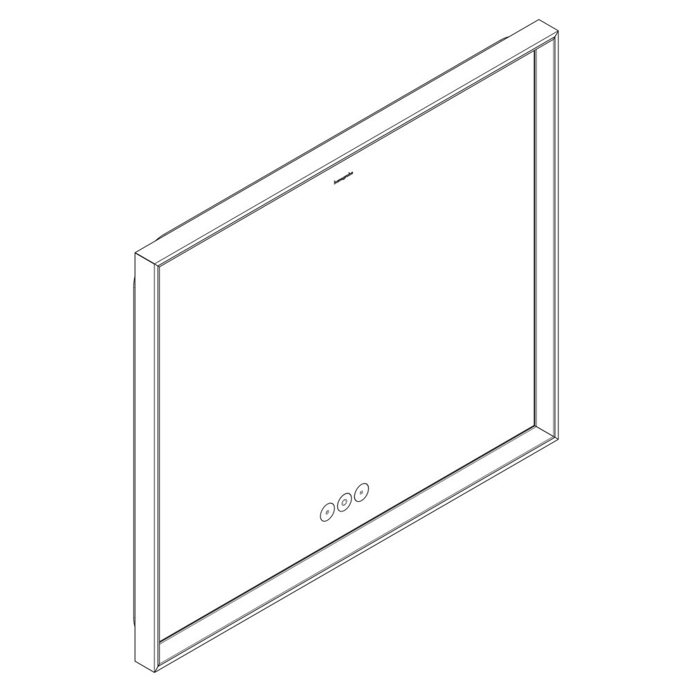 Hansgrohe Xarita E Spiegel, LED-Beleuchtung 800x700x50mm, kapazitiver Berührungssen... HANSGROHE-54987700 4059625463819 (Abb. 3)