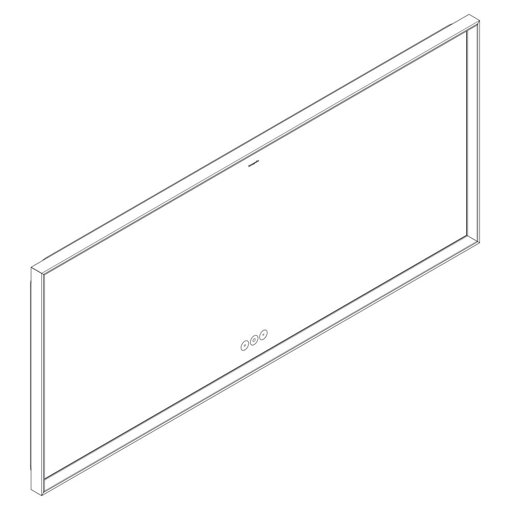 Hansgrohe Xarita E Spiegel, LED-Beleuchtung 1600x700x50mm, kapazitiver Berührungsse... HANSGROHE-54983700 4059625463857 (Abb. 3)