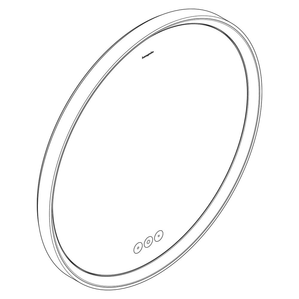 hansgrohe Xarita S Spiegel mit LED-Beleuchtung 700x700x50mm kapazitiver Berührungss... HANSGROHE-54982700 4059625463864 (Abb. 3)